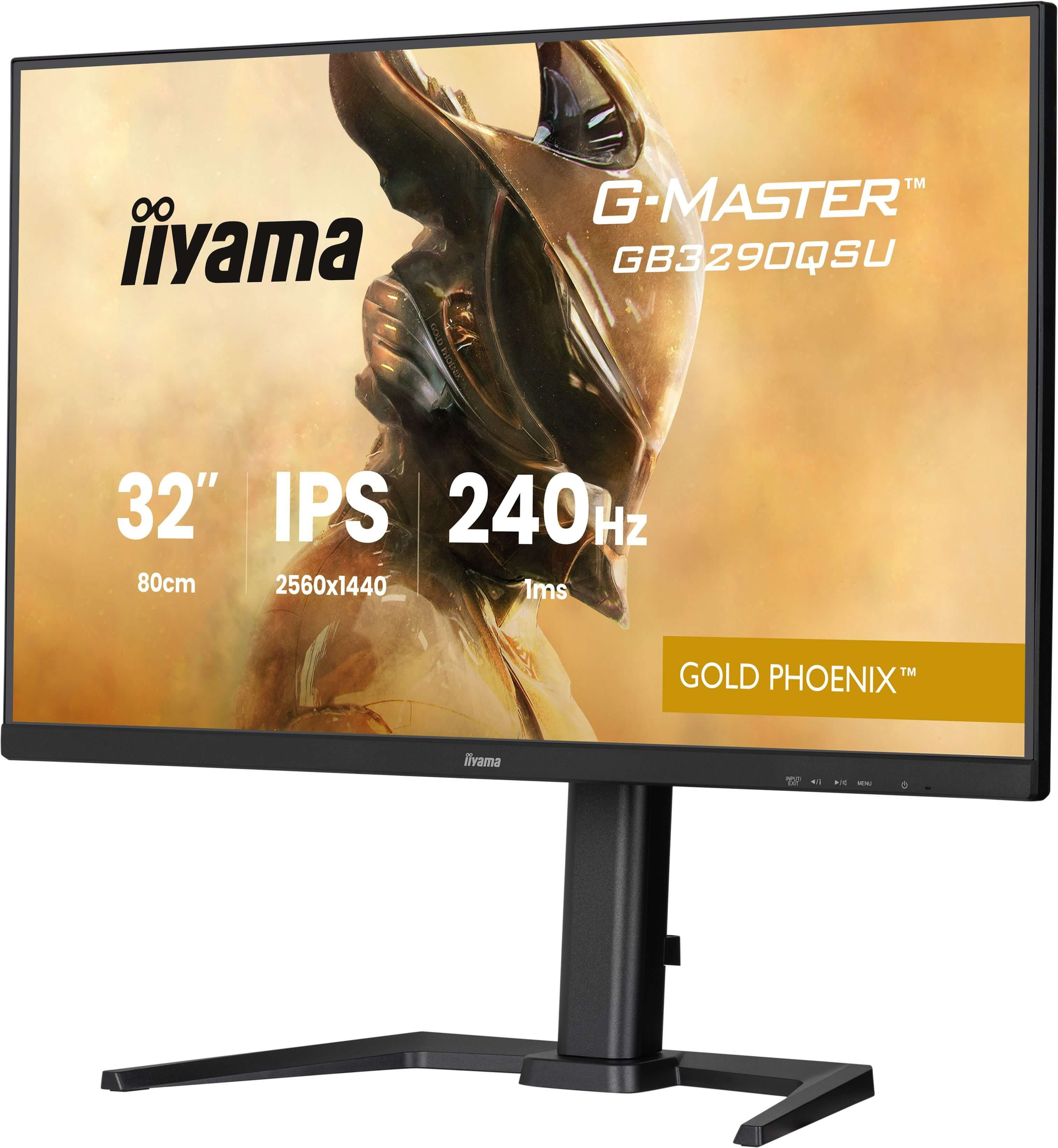 Monitor Iiyama G-Master z ekranem IPS 32", 240Hz, czas reakcji 1ms.