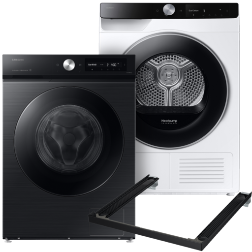 Samsung Bespoke 7000-serie Wasmachine en Droger Bundel met Stapelkit