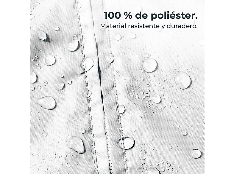 Cubierta aislante - Cecotec 210x90, Aislante para puerta corredera, 210 x 90 cm, Poliéster, Con cremallera y cinta adhesiva, Blanco