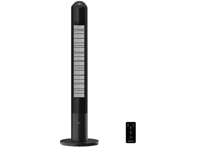 Ventilador de torre - Cecotec EnergySilence 9150 Skyline Smart Design, 45 W, Pantalla LED, Mando a distancia, 3 velocidades, 4 modos, Negro