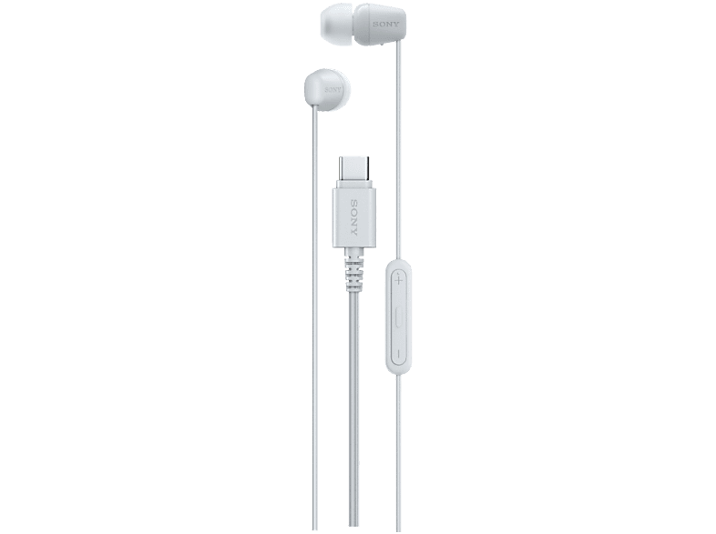 Sony IER-EX15C Écouteurs Intra-auriculaires Filaire USB-C Blanc