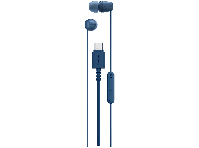 Sony IER-EX15C Écouteurs Intra-auriculaires Filaire USB-C Bleu