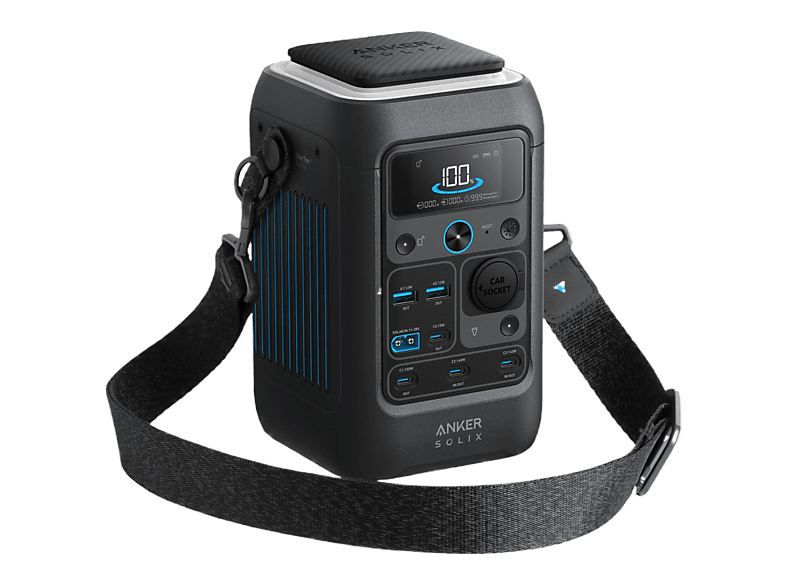 Anker Solix C300X DC Draagbaar Powerstation met PS60 Zonnepaneel