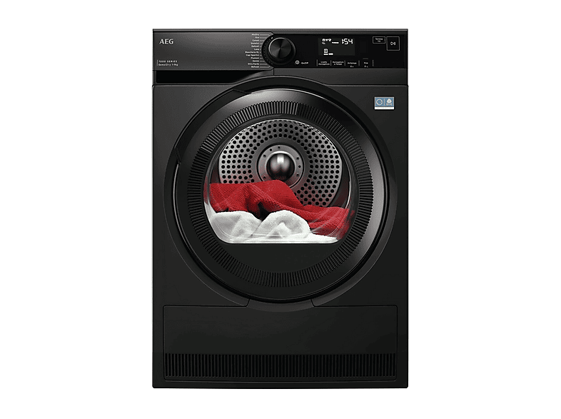 ASCIUGATRICE AEG TR7HD93B A pompa di calore, 9 kg, profondità 63,6 cm, 64 dB(A), Nero, Classe C