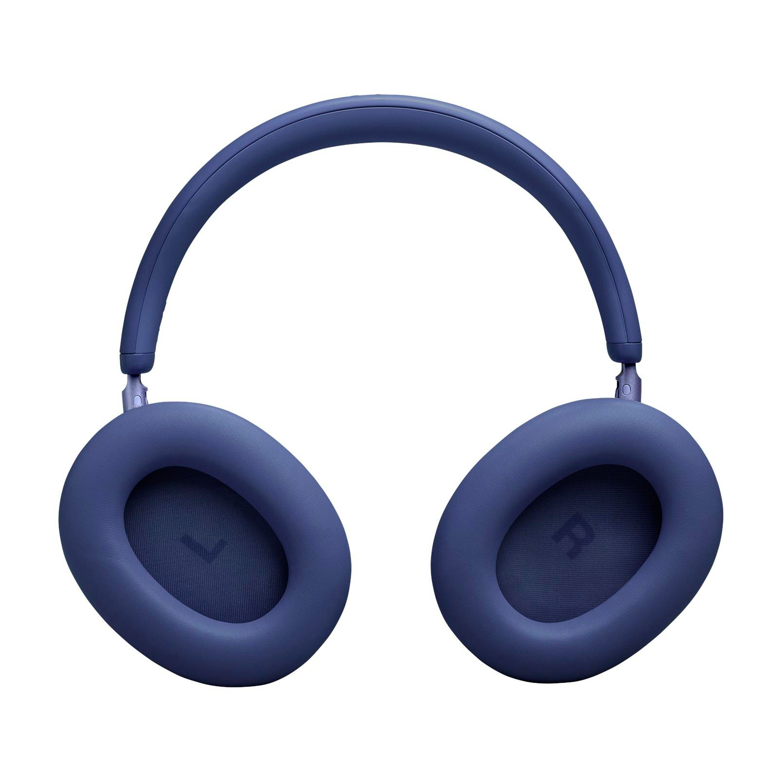 Blaue Over-Ear-Kopfhörer mit gepolsterten Ohrmuscheln und Kopfbügel.