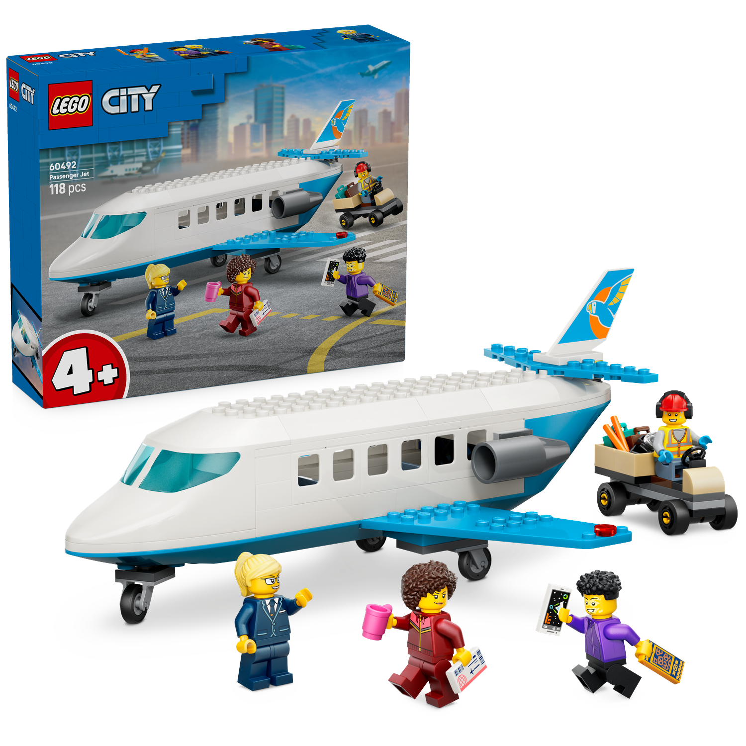 Lego City 60492 Passenger Jet Bouwstenen Multicolor
