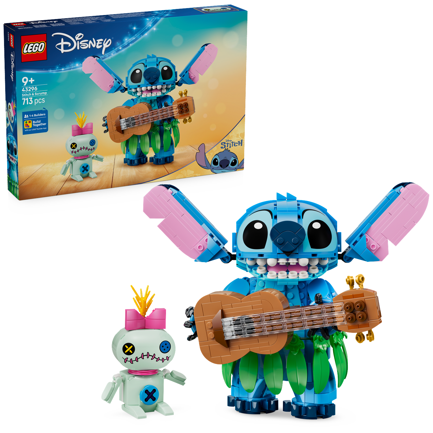 Lego Disney 43296 Stitch & Scrump Bouwstenen Multicolor