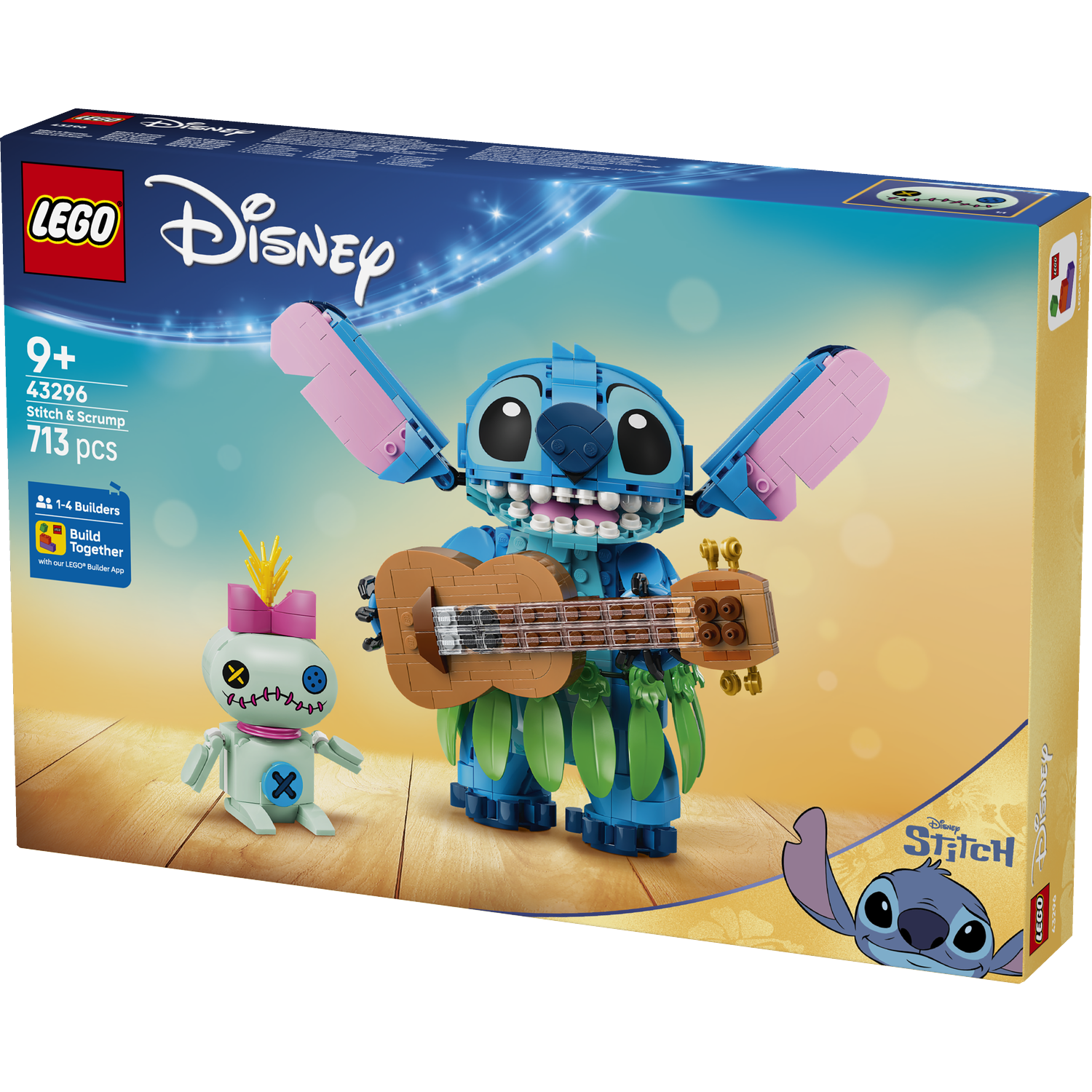 LEGO Stitch & Scrump set met Stitch en Scrump die gitaar spelen.