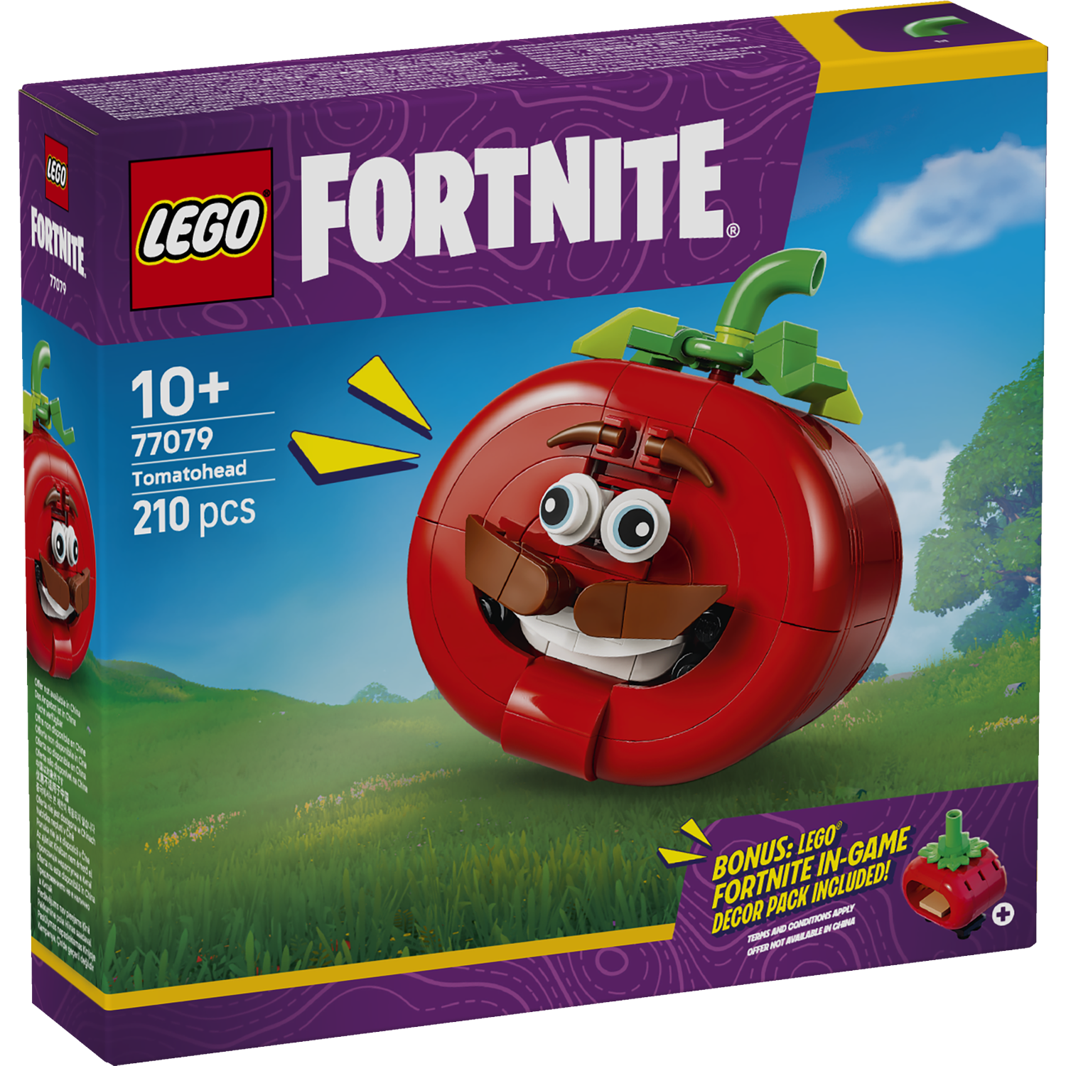 LEGO Fortnite Tomatohead bouwset, 210 onderdelen, met in-game decoratiepakket.