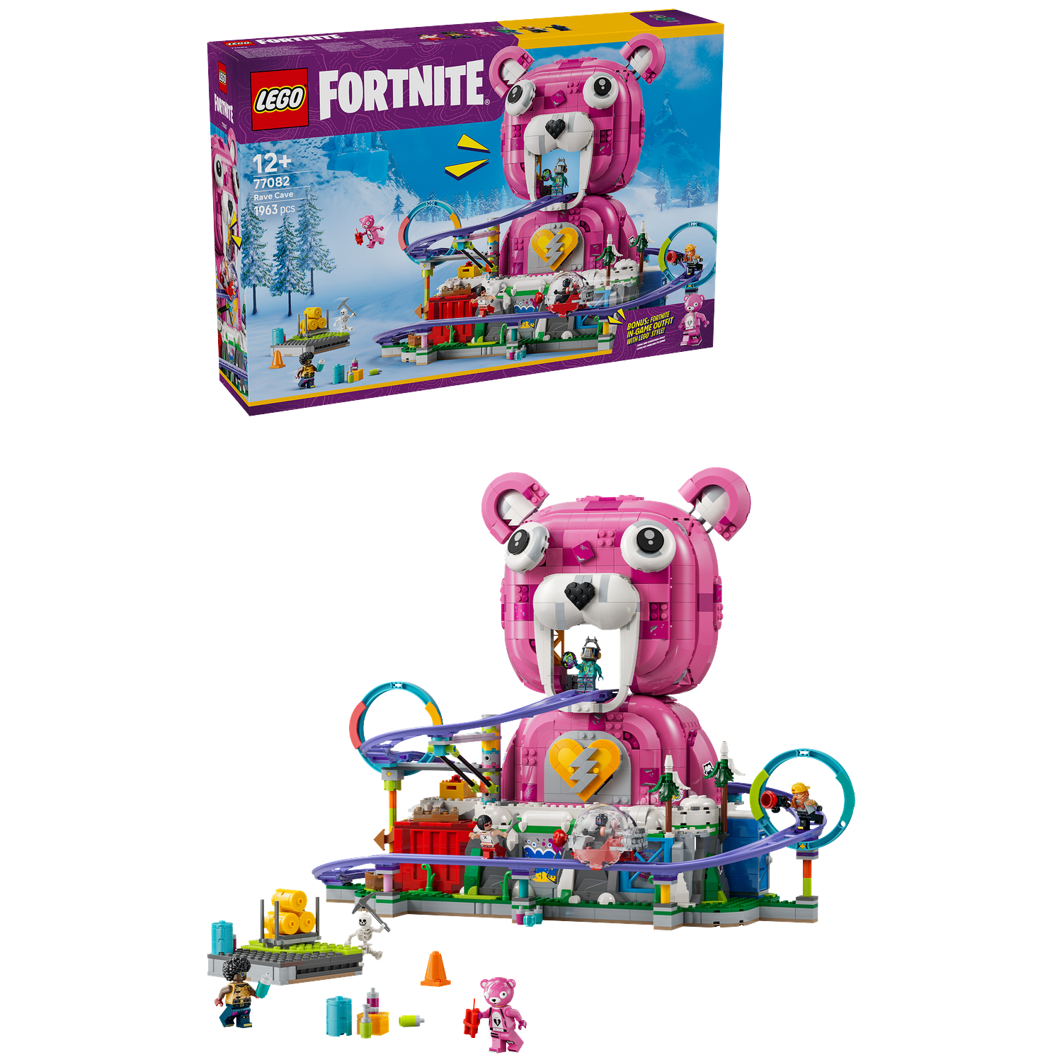 Lego Fortnite 77082 Rave Cave Bouwstenen Multicolor