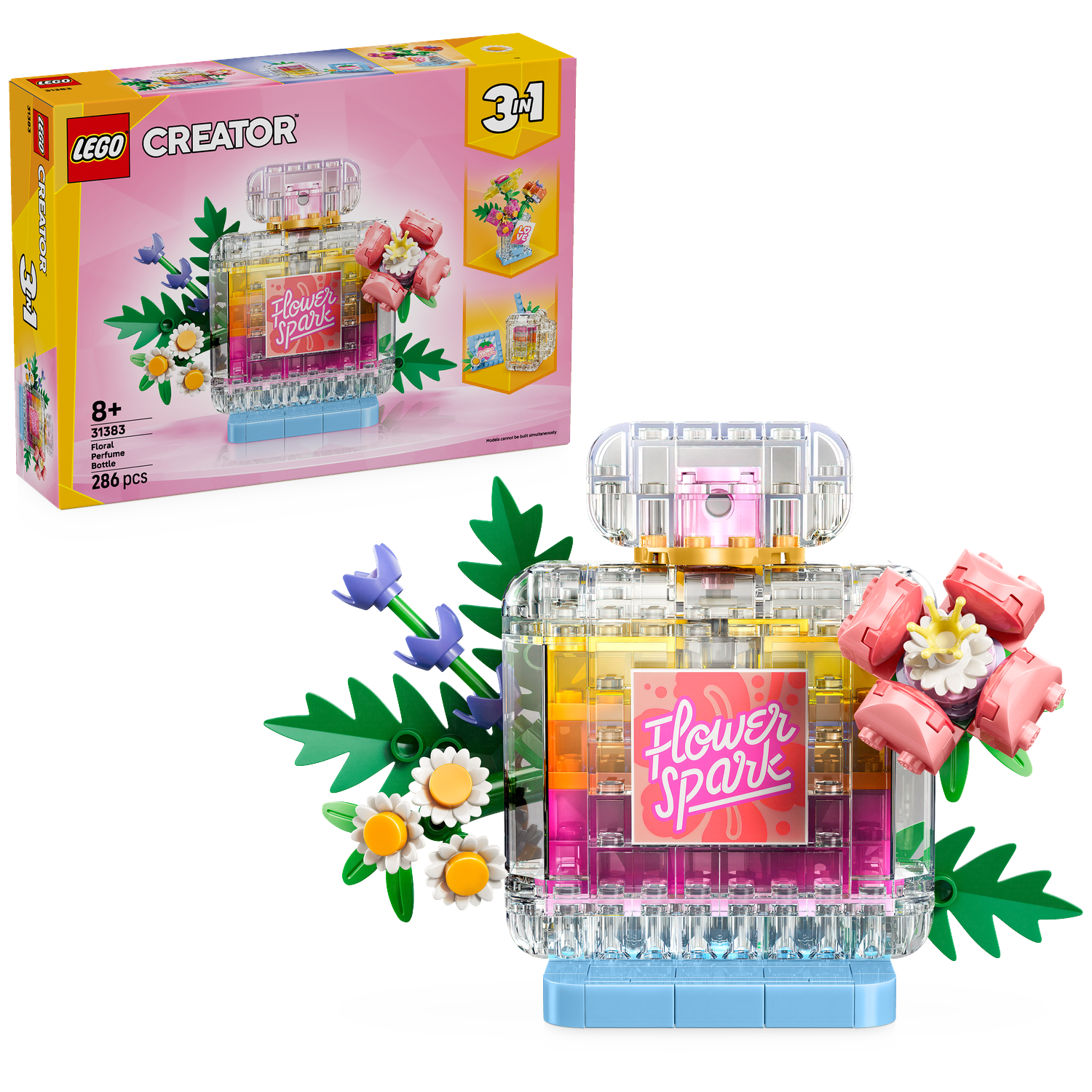 Lego Creator 3in1 31383 Floral Decor Perfume Bottle Bouwstenen Multicolor