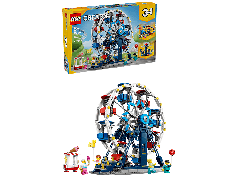 Lego Creator 3in1 31389 Iconic Ferris Wheel Bouwstenen Multicolor