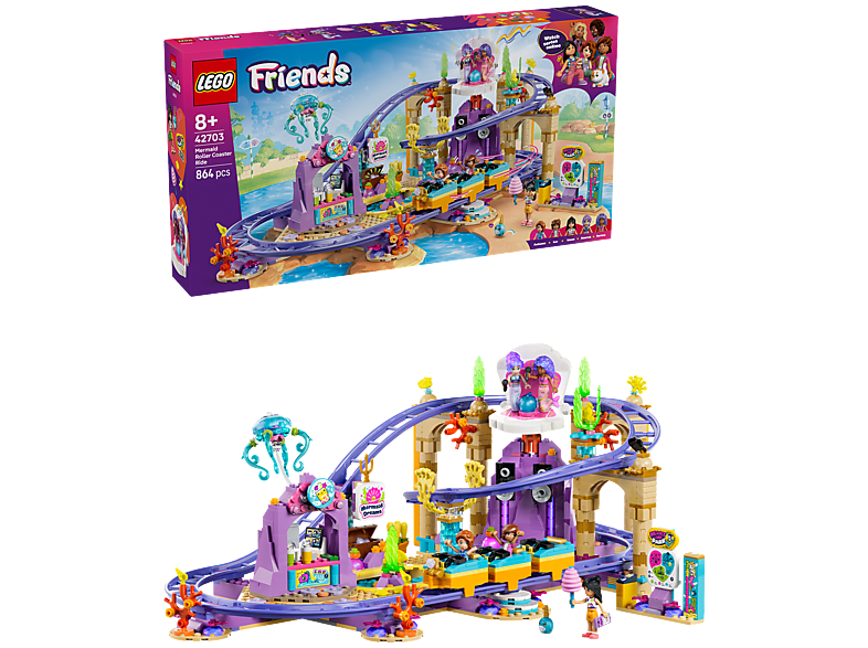 Lego Friends 42703 Mermaid Roller Coaster Ride Bouwstenen Multicolor
