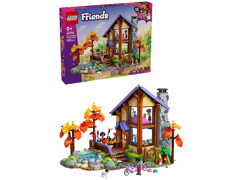 Lego Friends 42705 Cozy Fall Forest Cabin Bouwstenen Multicolor