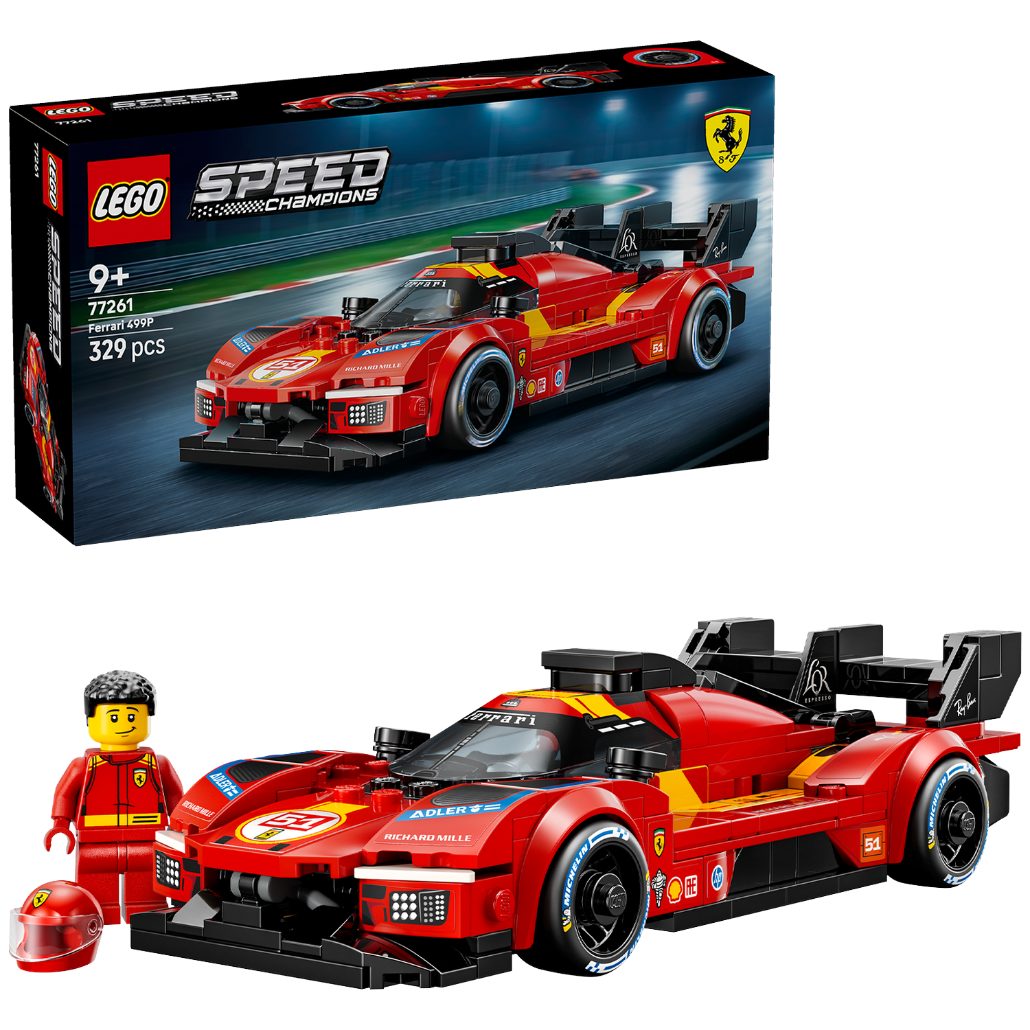 Lego Speed Champions 77261 Ferrari 499p Bouwstenen Multicolor