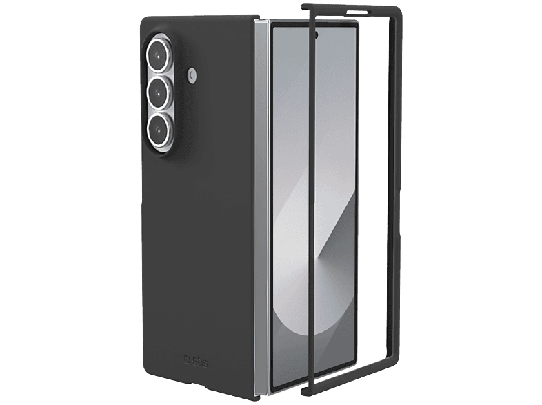 Coque en silicone Sbs pour Samsung Galaxy Z Fold 7 Noir