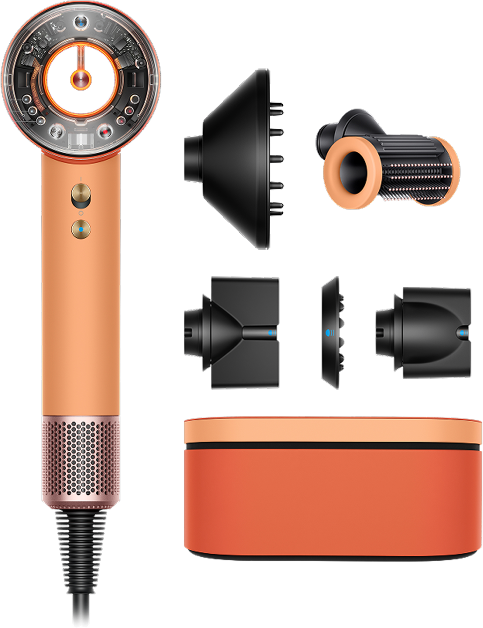 DYSON 176964-01 Supersonic Nural™ (HD16) Straight+Wavy Ceramic Apricot/Topaz hajszárító