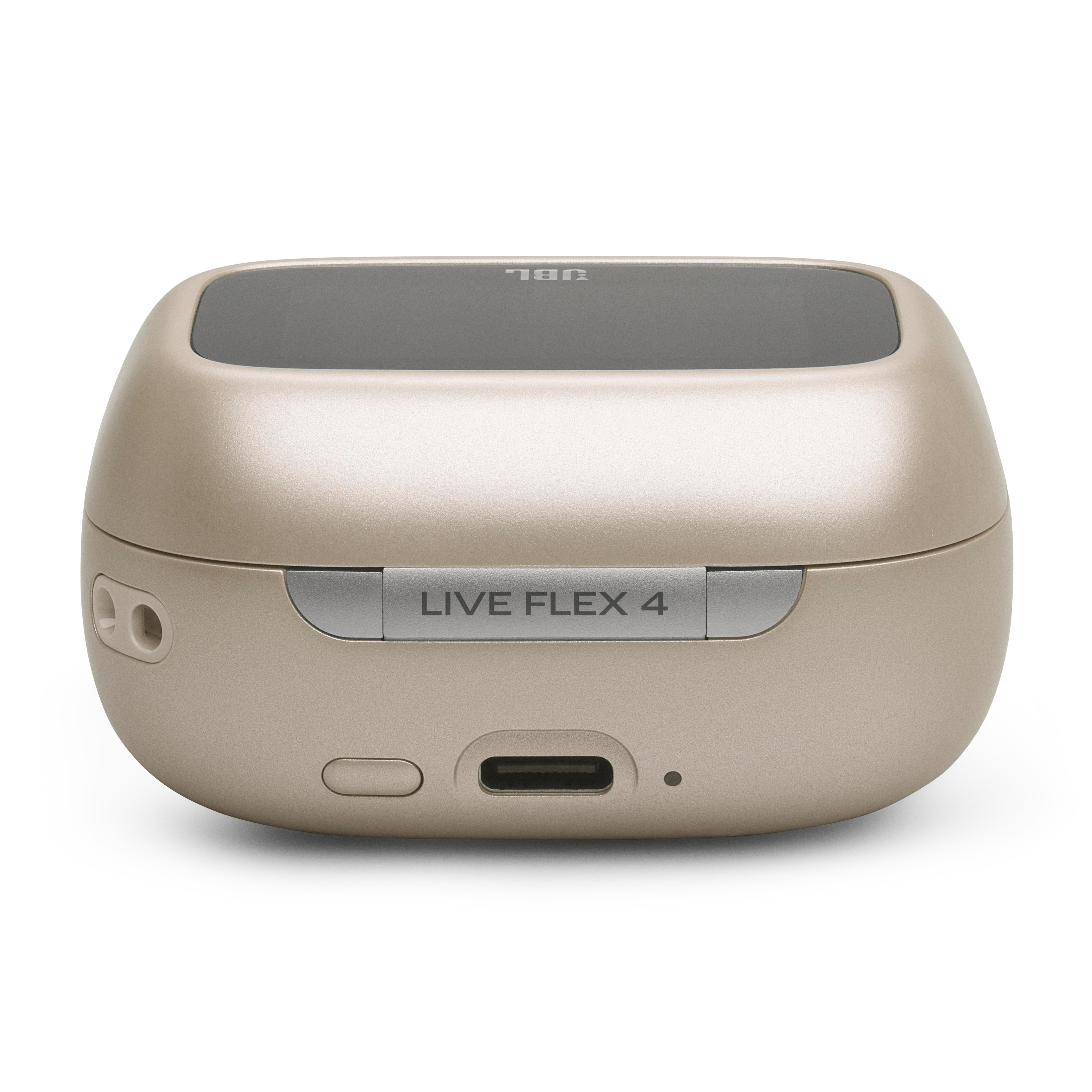 Goldene Ladebox mit JBL-Logo und USB-C-Anschluss.