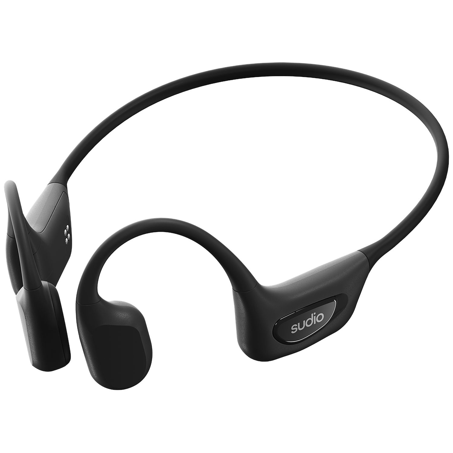 Zwarte Sudio koptelefoon met een over-ear bandontwerp.