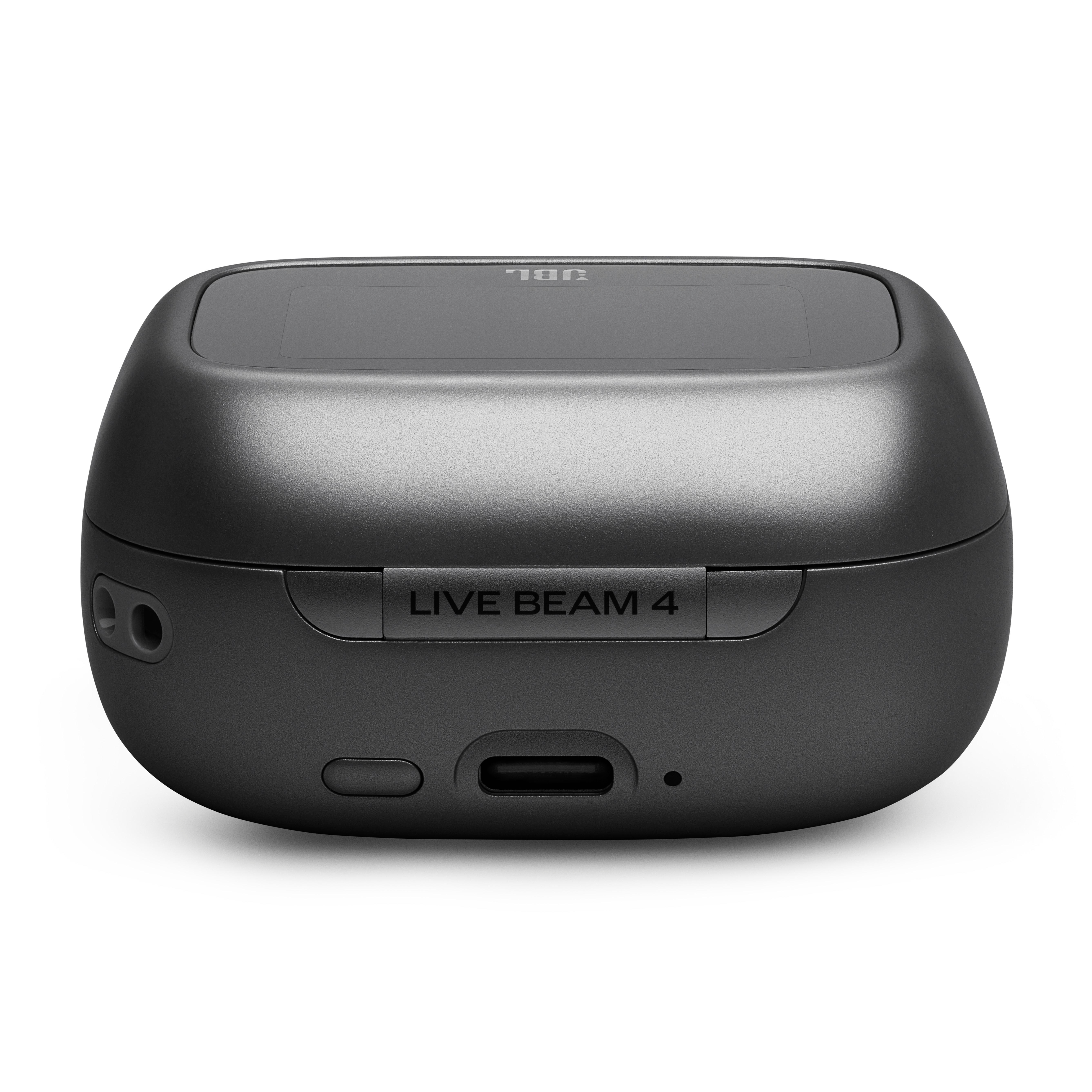 Schwarzes Ladecase mit JBL-Logo und "LIVE BEAM 4".