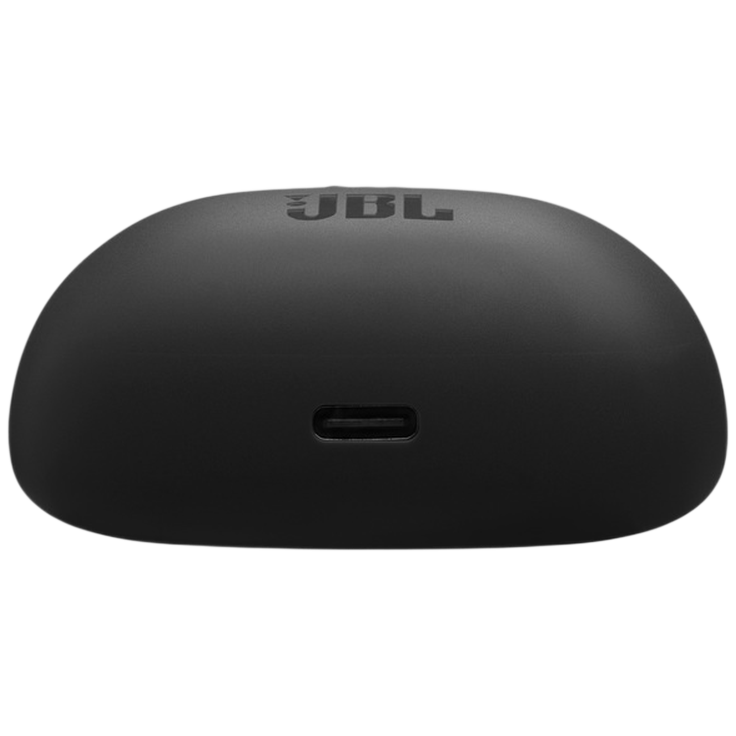 Black charging case with JBL logo and USB-C port.