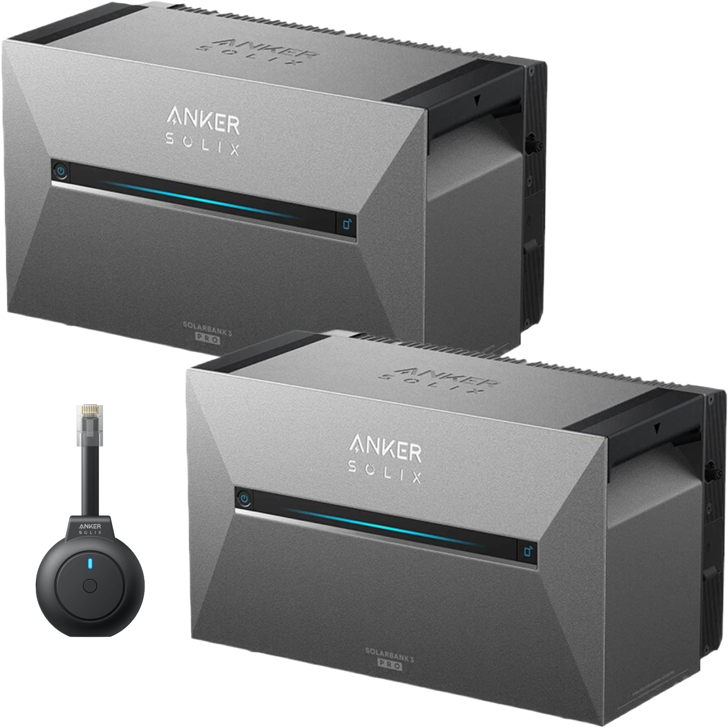 Anker Solix 2 X Solarbanks 3 E2700 Pro + P1 Meter Powerbank Emobility Bundle