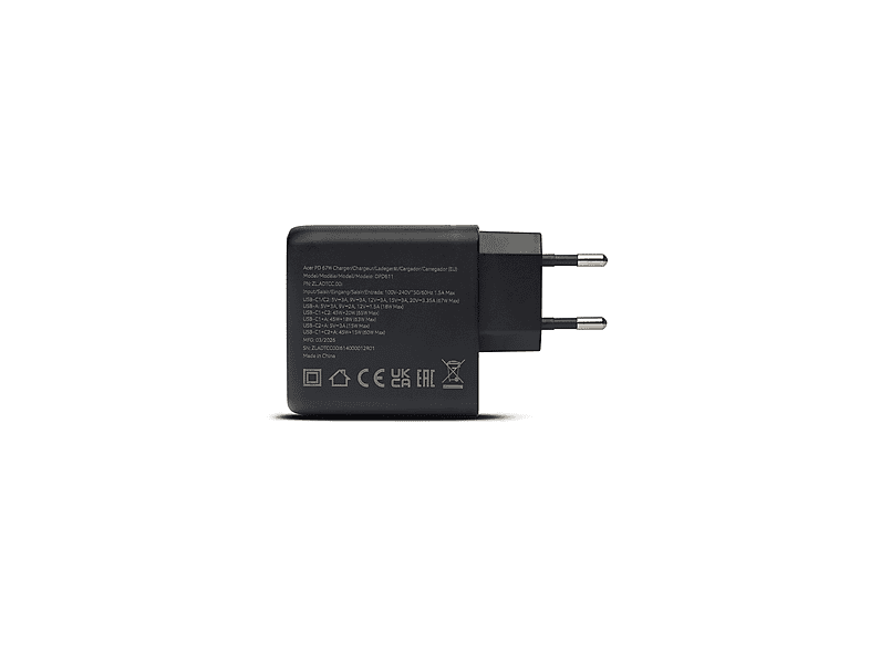 ACER 100 Watt PD GaN Notebook Ladegerät, 3x USB-C und 1x USB-A; Schnellladegerät — Foto 2 von 3