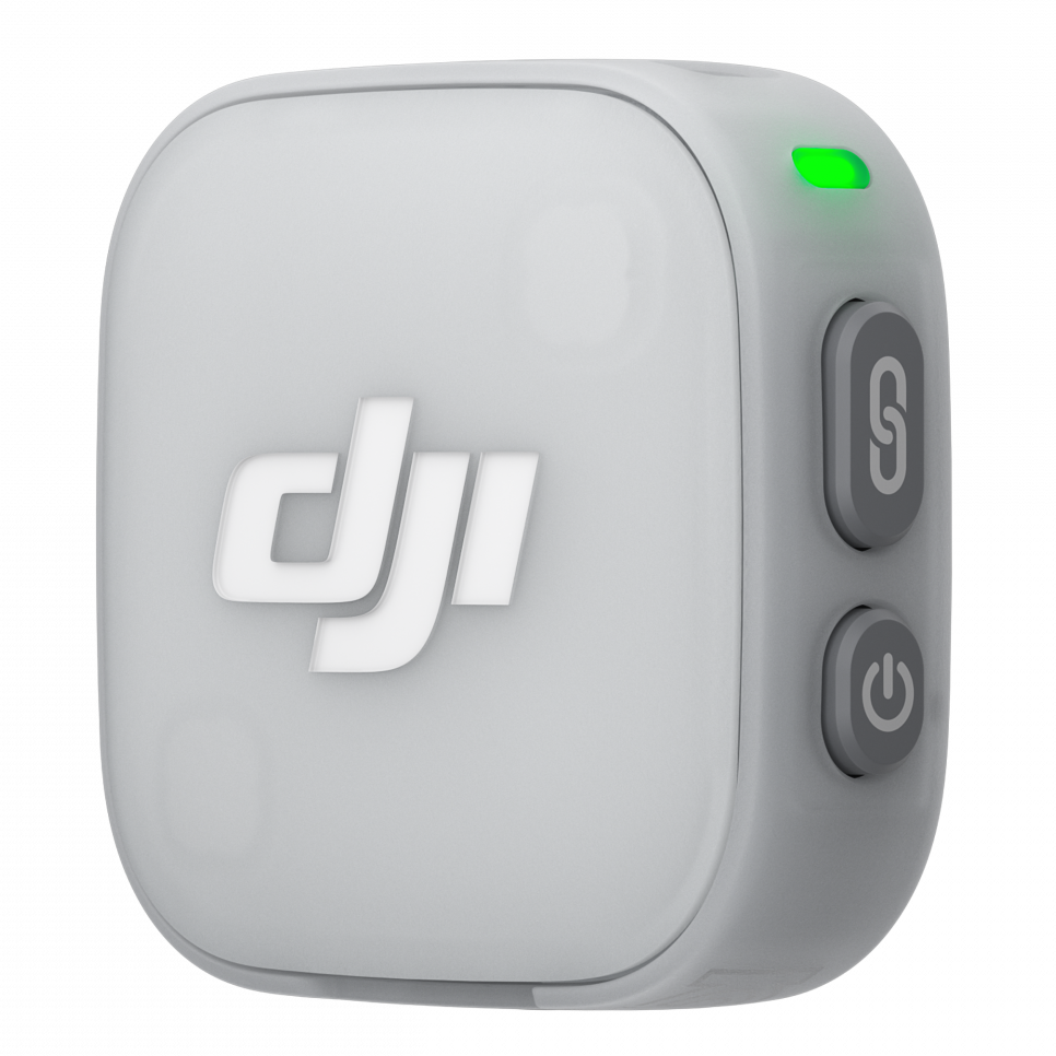 DJI Mic Mini 2 (2 TX + 1 RX Charging Case) mikrofon, kettő adó, egy vevő, töltőtok