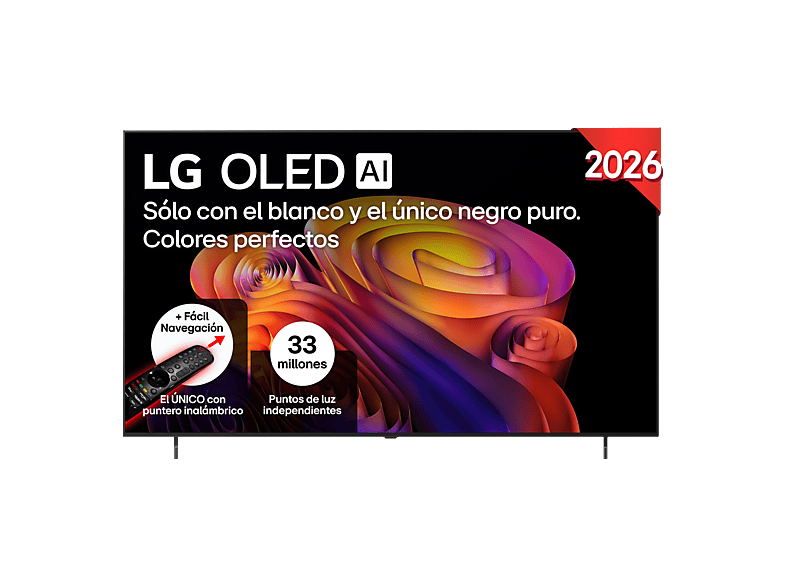 LG OLED77B6ELC, 4K, Procesador Inteligente α8 AI Processor 4K Gen3, Smart TV, DVB-T2 (H.265), Negro