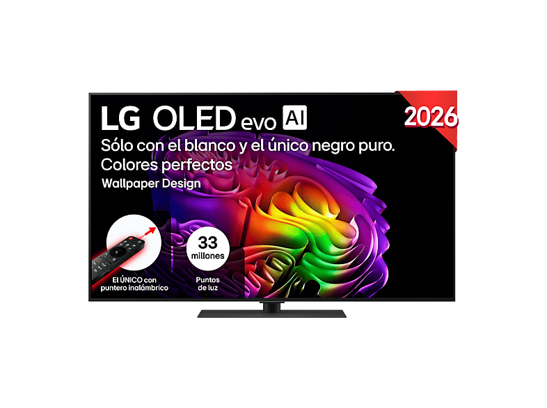 TV OLED 55" - LG OLED55G66LS, 4K, Procesador Inteligente α11 AI Processor 4K Gen3, Smart TV, DVB-T2 (H.265), Gallery Design, Negro