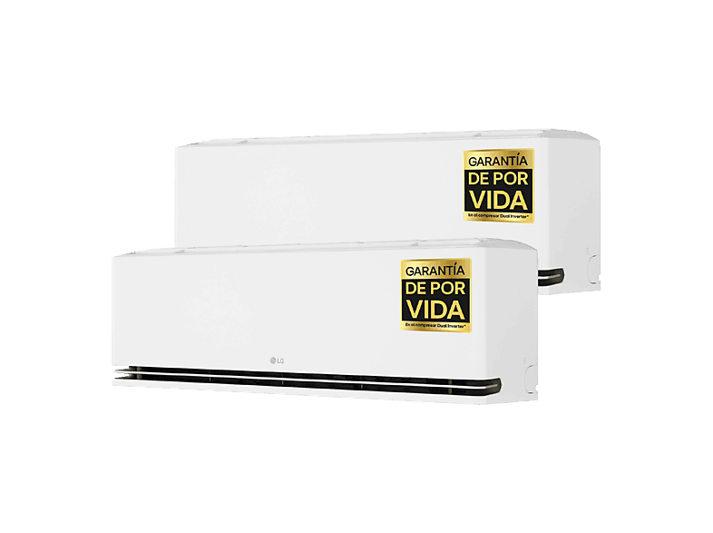 Aire acondicionado Split 2 x 1 - LG MAGNA912SX.SET, 3010 fg/h, Freeze Cleaning, Wi-Fi, Blanco