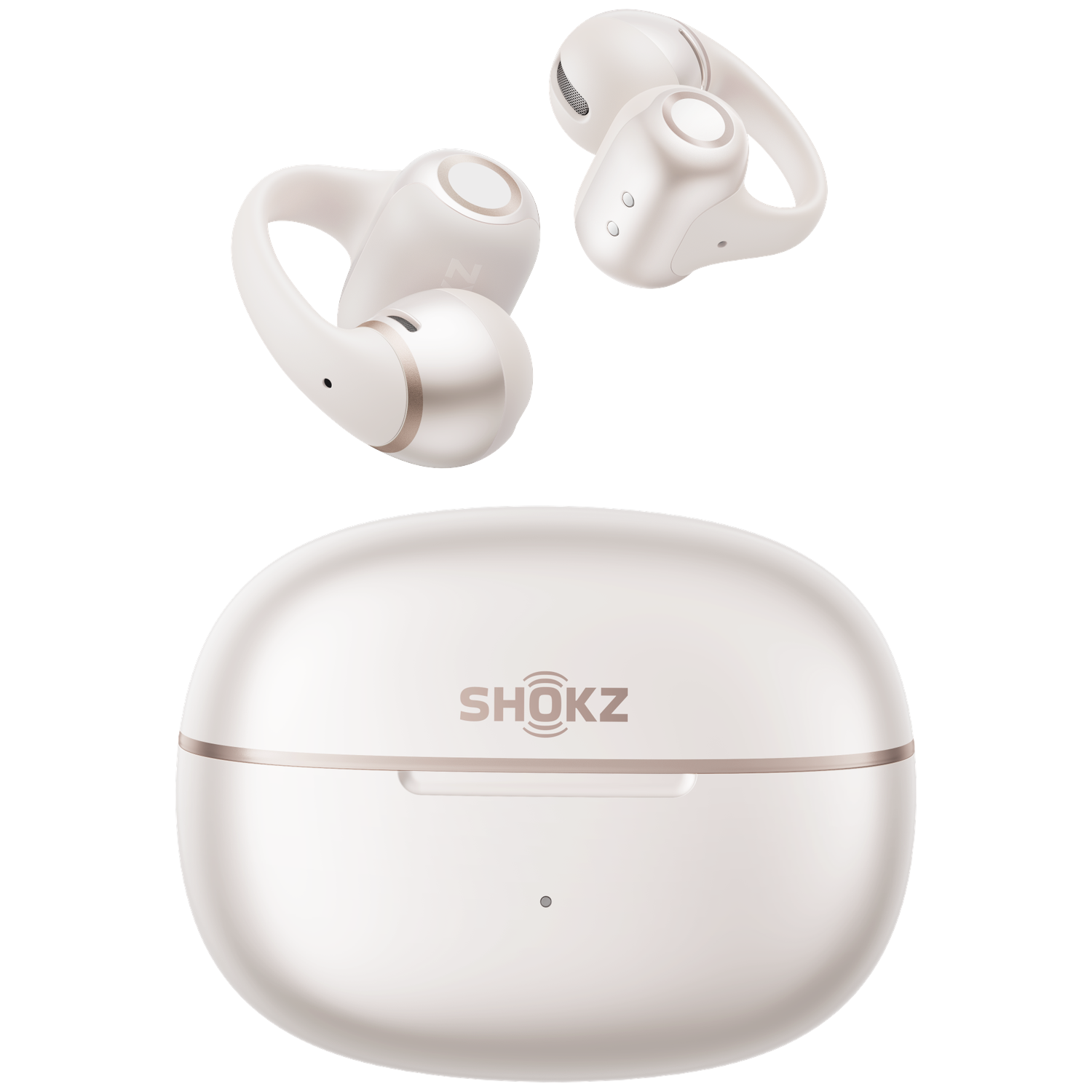 SHOKZ OpenDots 2 Open-Ear Clip Wit Open-ear Oordopjes Wit