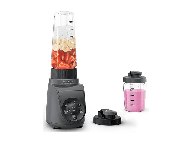 FRULLATORE MOULINEX Blend Up Essential LM1EHB, Potenza 800 W, Tritan, Lame Powelix, JAVA PEPPER