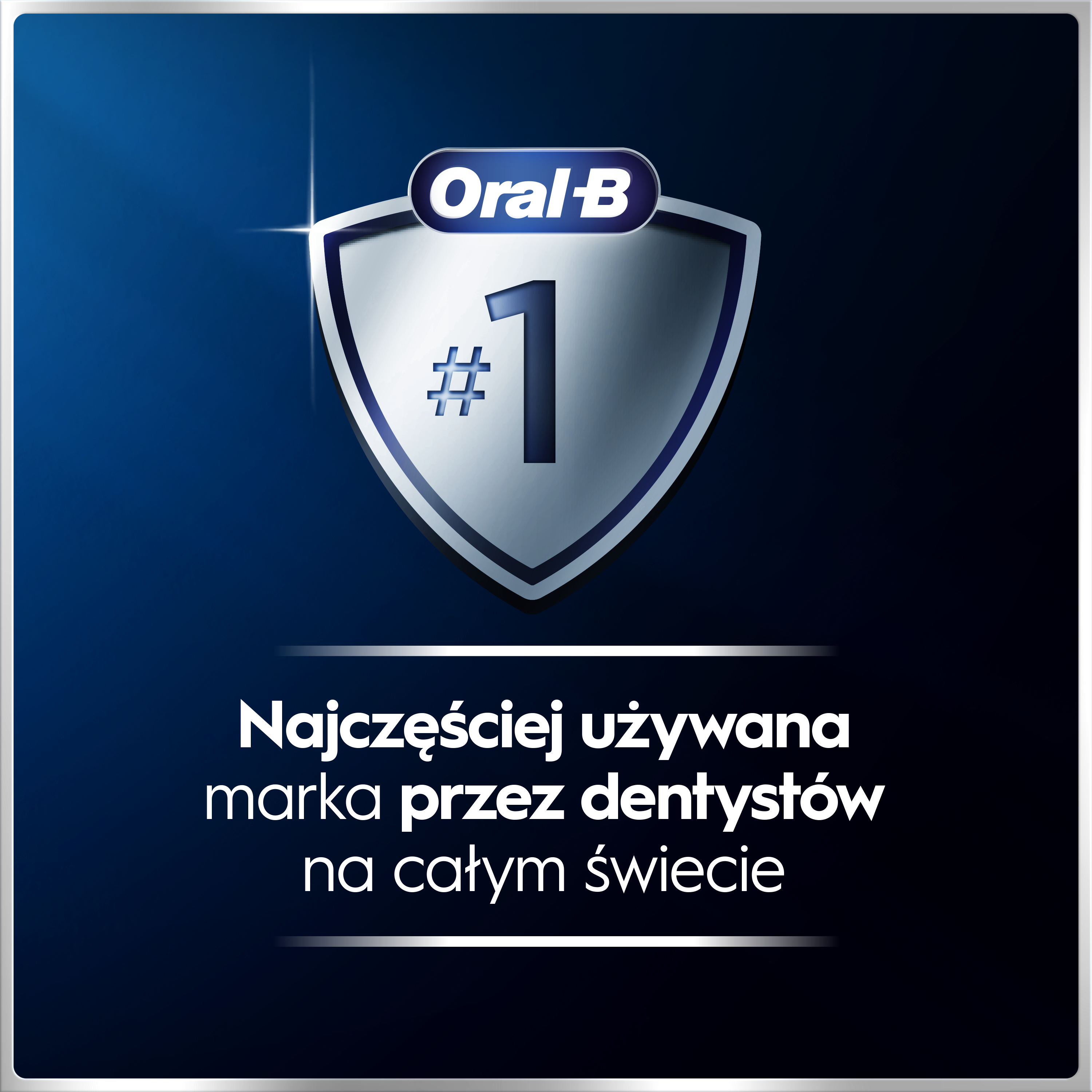 Oral-B: Najczęściej używana marka przez dentystów na całym świecie.