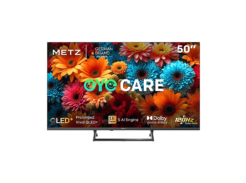 METZ 50MQF7500Z, Smart TV 50" QLED 4K UHD, Google TV, HDR10+, Eye Care 5.0