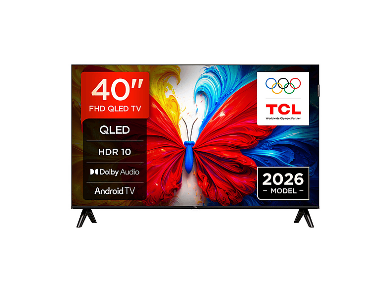 TCL 40S5L TV QLED, SMART TV, 40 ", Full-HD, Processore CA55x4, Classe F