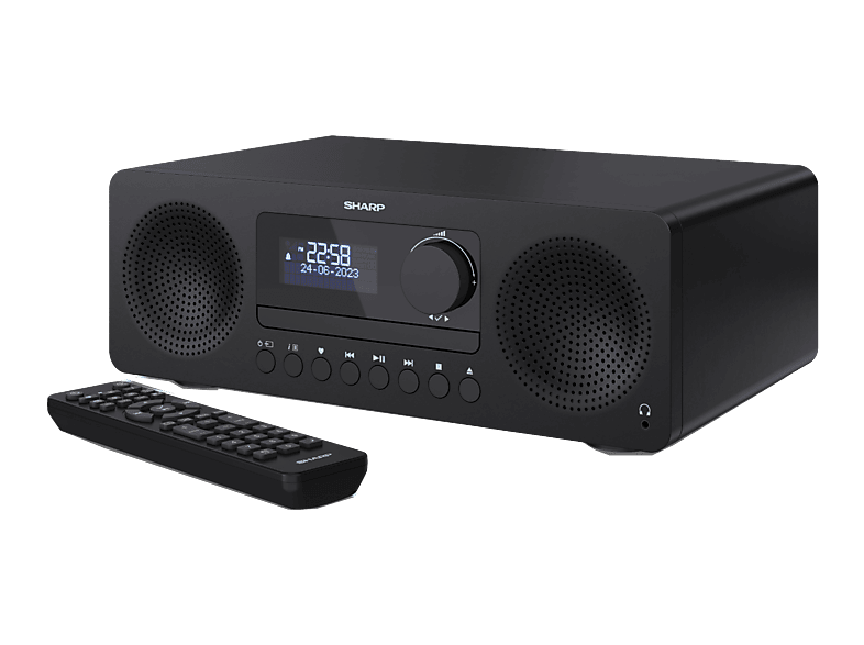Microcadena - Sharp XL-B720D(BK), 60W, Radio DAB+/DAB y FM con RDS, CD/CD-R/CD-RW/MP3 USB, Negro