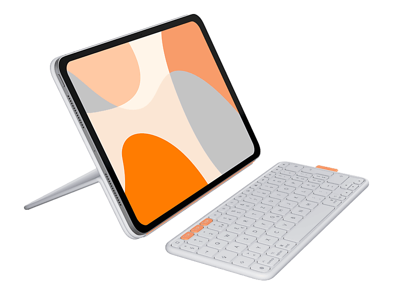 LOGITECH Flip Folio Tastatur-Case Pale Gray