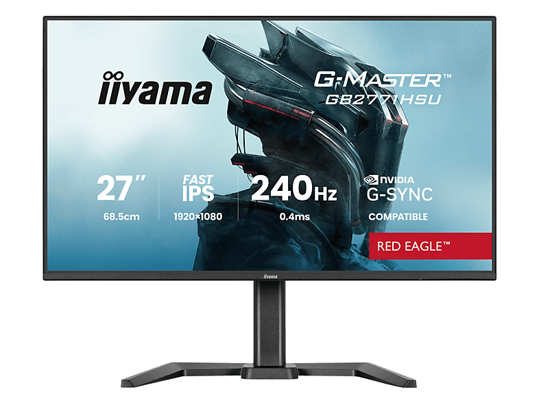 Monitor IIYAMA G-Master GB2771HSU-B1 Red Eagle 27 FHD IPS 0.4ms 240Hz HDR10 G-Sync Czarny