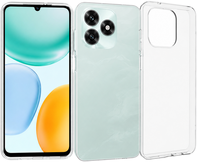 CASE AND PRO Honor X5C Plus vékony szilikon hátlap, átlátszó (TPU-HONOR-X5CP-TP)