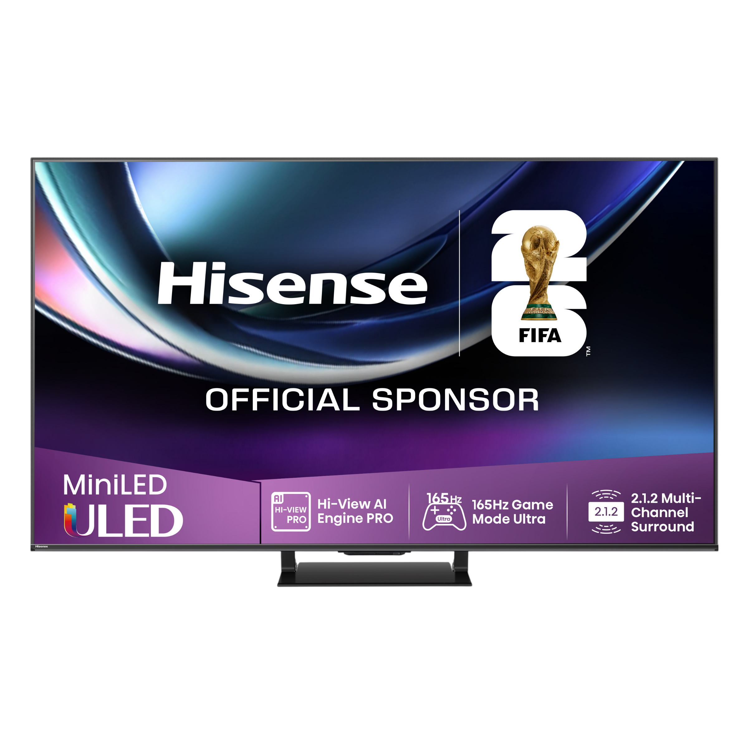 TV Hisense MiniLED ULED, patrocinador FIFA, con funciones de gaming.