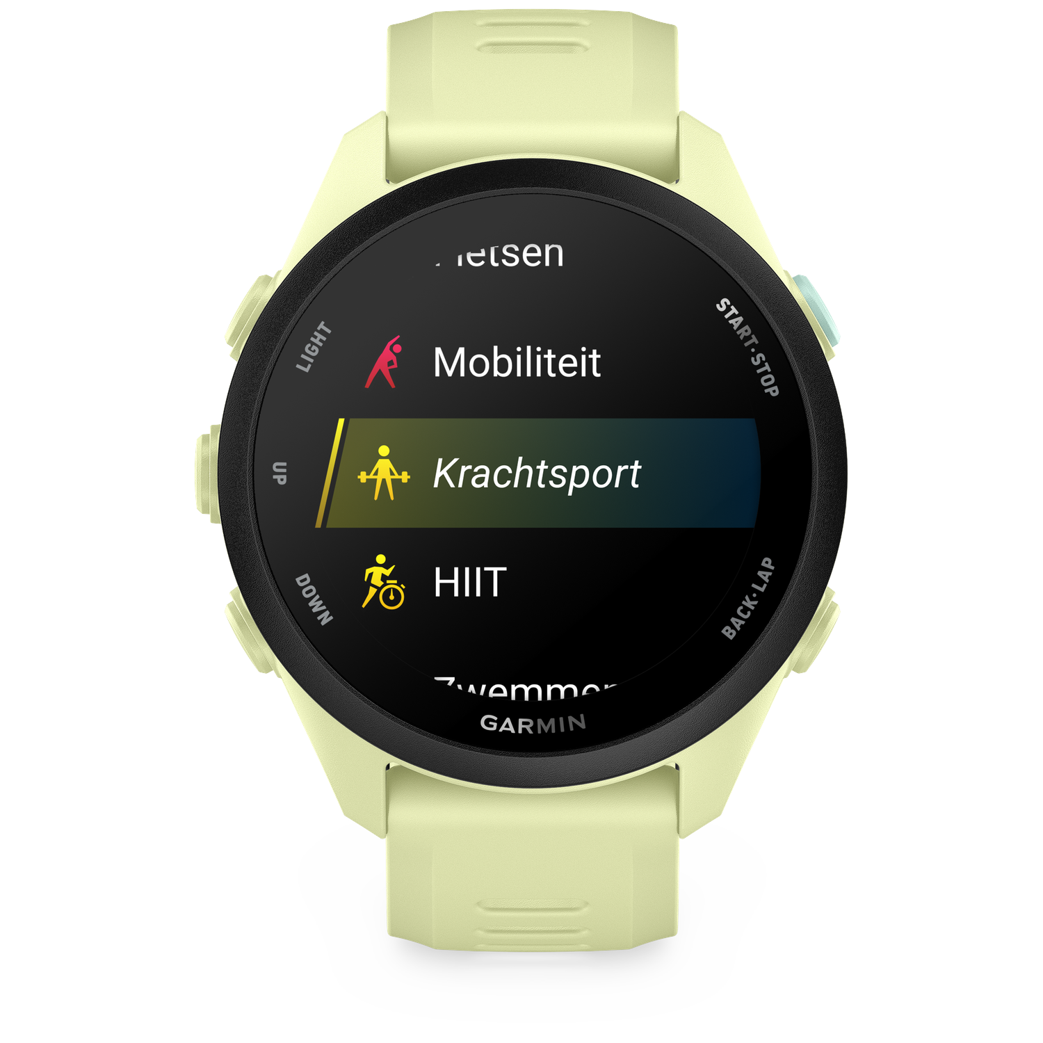 GARMIN Forerunner 70 Sporthorloge Citron