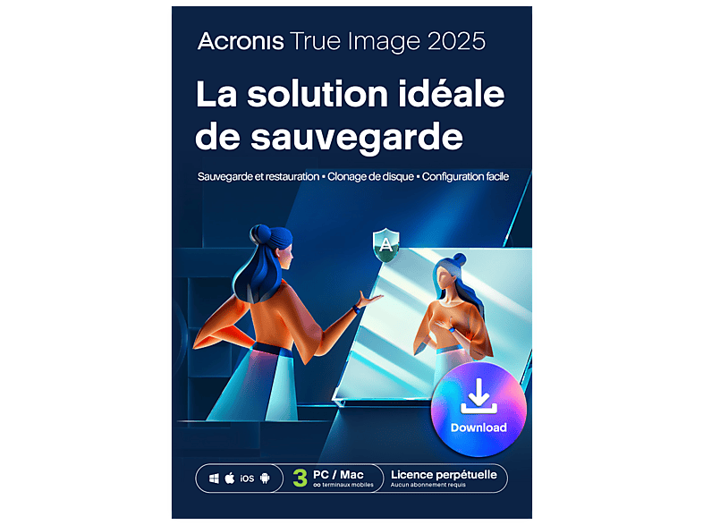 Acronis True Image 2025 Licence 3 PC/Mac