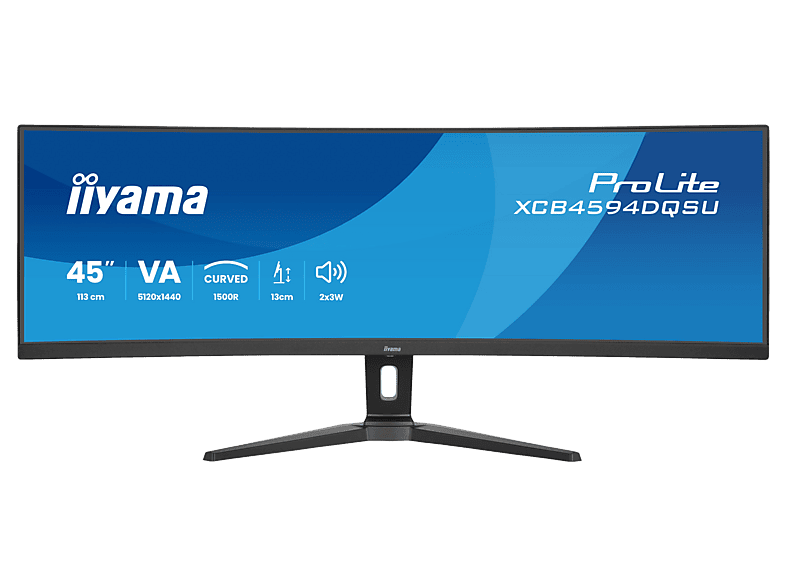 Monitor IIYAMA ProLite XCB4594DQSU-B1 44,5 DQHD VA 2ms HDR FreeSync Czarny