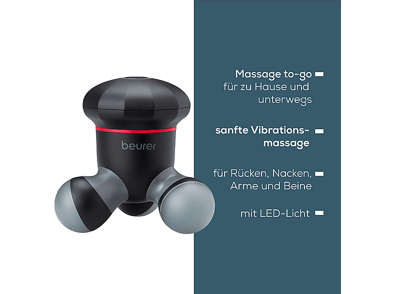 Beurer 105.01 MG18 Mini Massagegerät, Schwarz — Foto 2 von 4