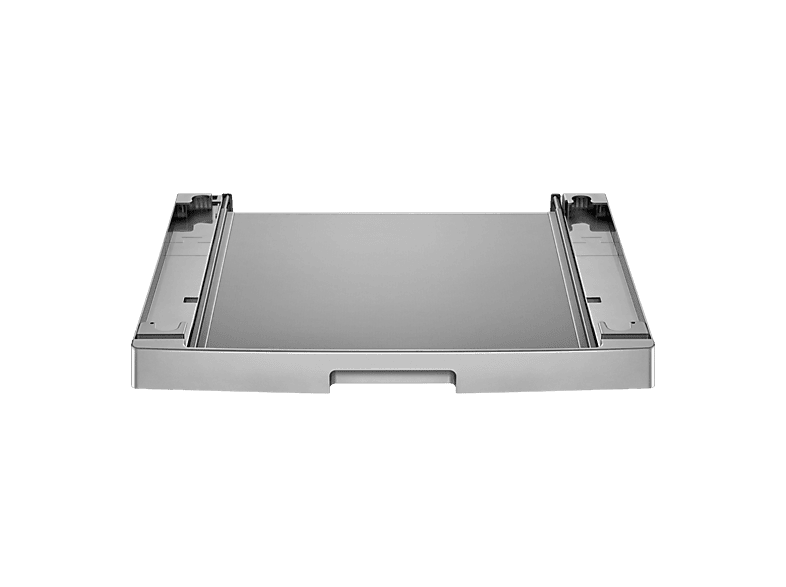 Accesorios lavadoras - LG DSKSS, Kit de unión lavadora y secadora, profundidad 55-65 cm, Bandeja extraíble, Plateado