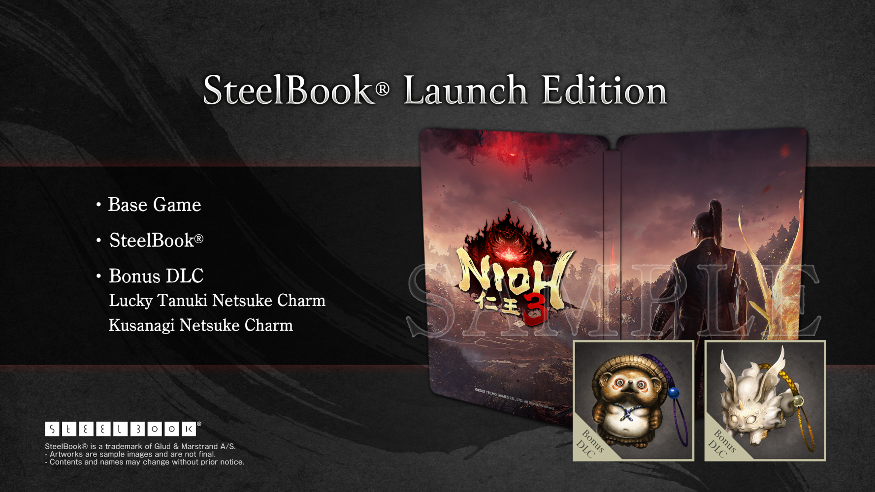 SteelBook Launch Edition játékművészettel, karakterrel és két bónusz DLC bűbájjal.