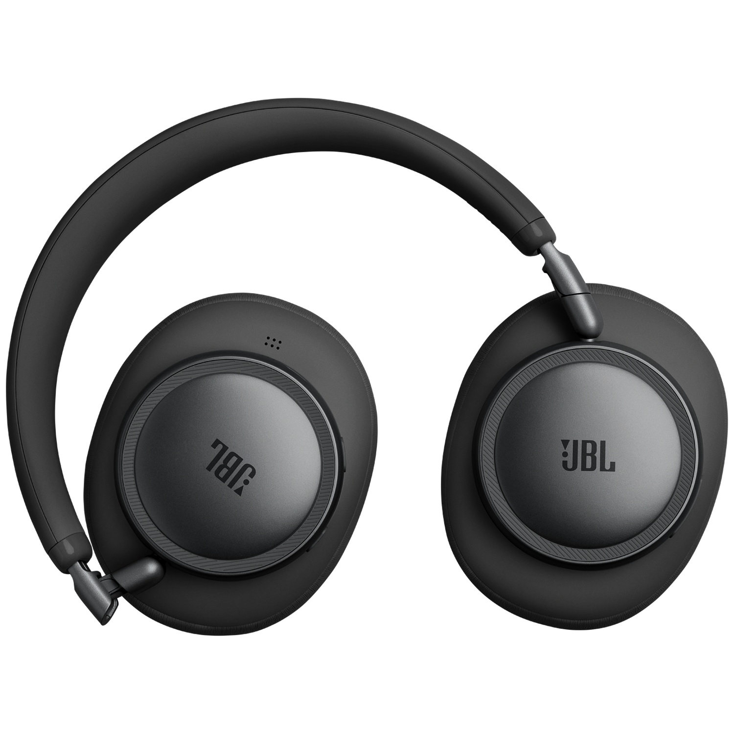 Casque JBL noir circum-aural avec arceau rembourré et oreillettes rondes.