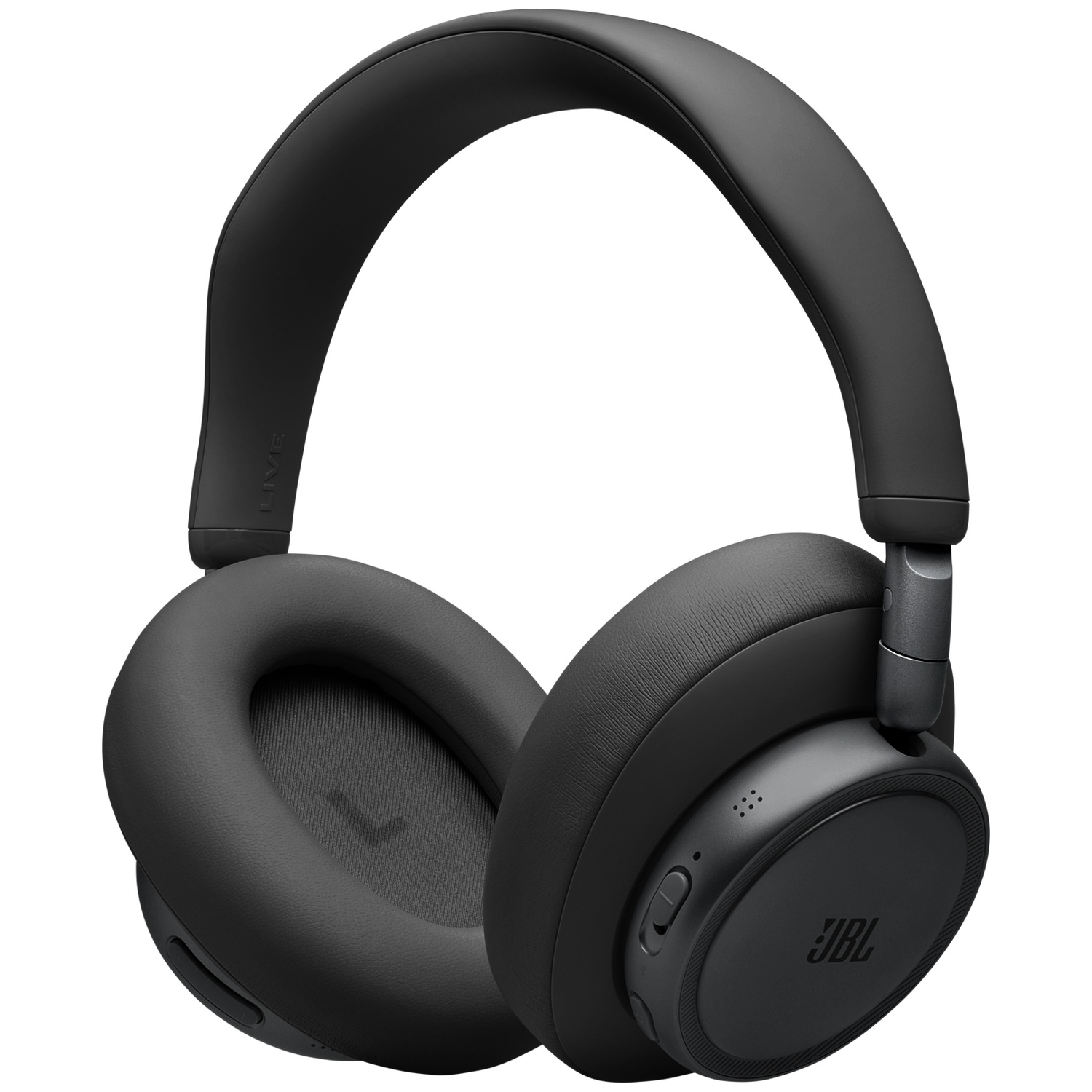 Casque supra-auriculaire noir avec logo JBL et coussinets.