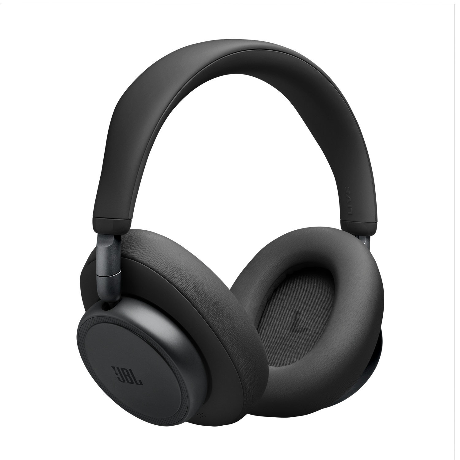 Casque JBL noir avec arceau et écouteurs rembourrés.